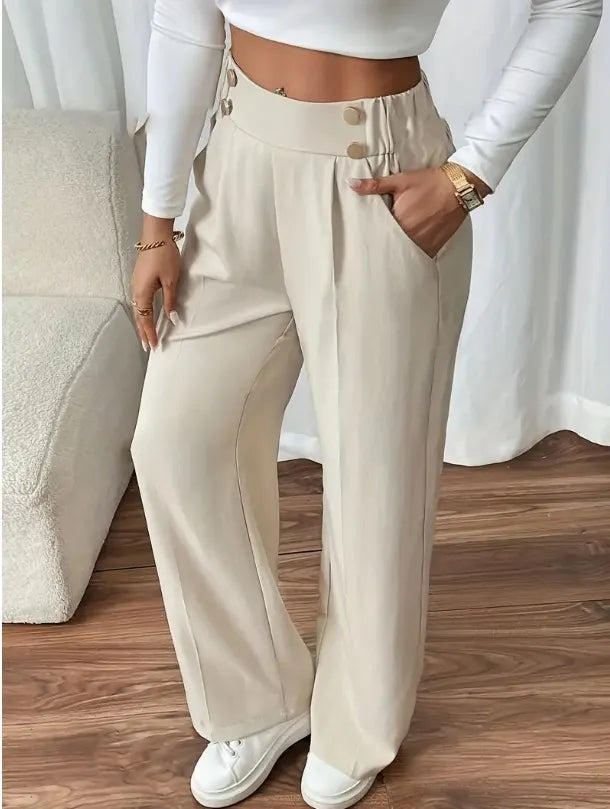 Odelia | Comfort Fit Pleated Wide Leg Pants