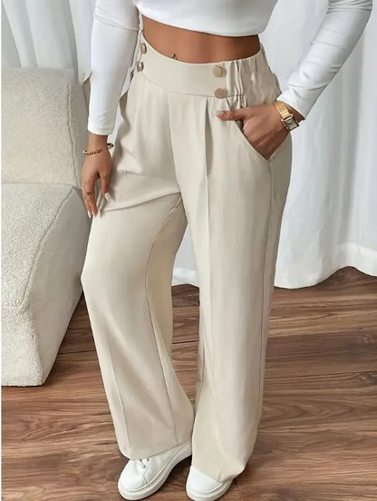 Odelia | Comfort Fit Pleated Wide Leg Pants