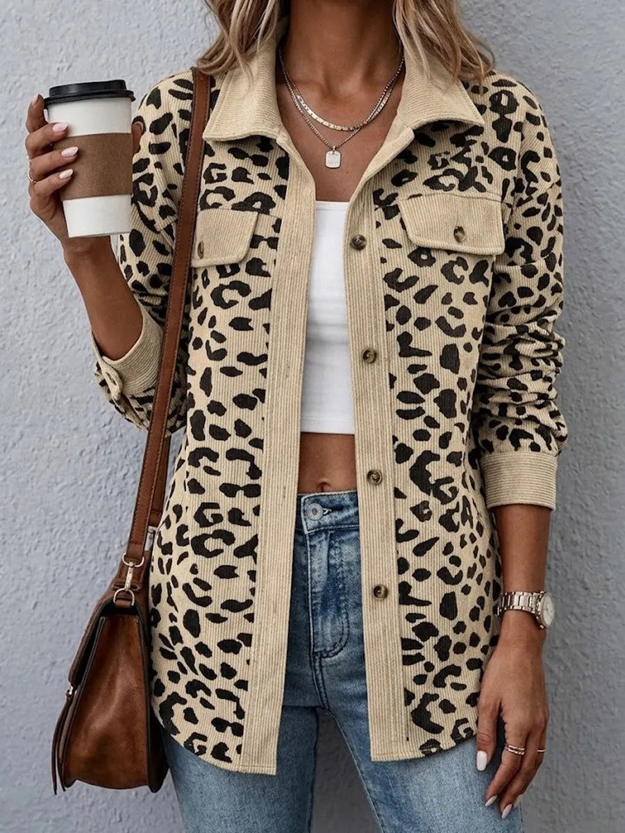 Ursalyn | Leopard Knit Cardigan