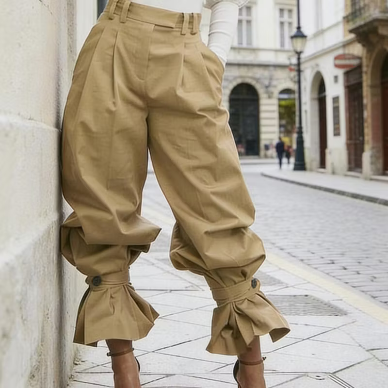 Fable | Gathered Hem Balloon Trousers