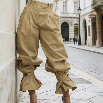 Fable | Gathered Hem Balloon Trousers