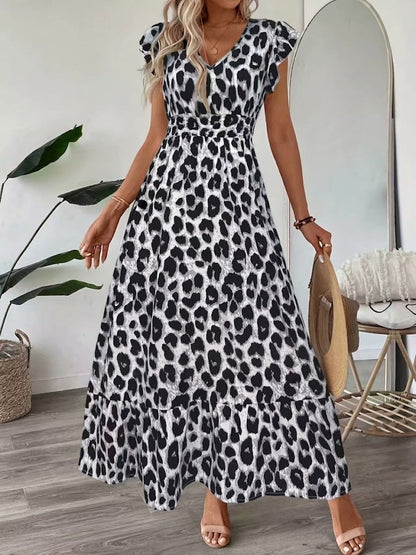 Anneliese | Elegant Patterned Occasion Dress