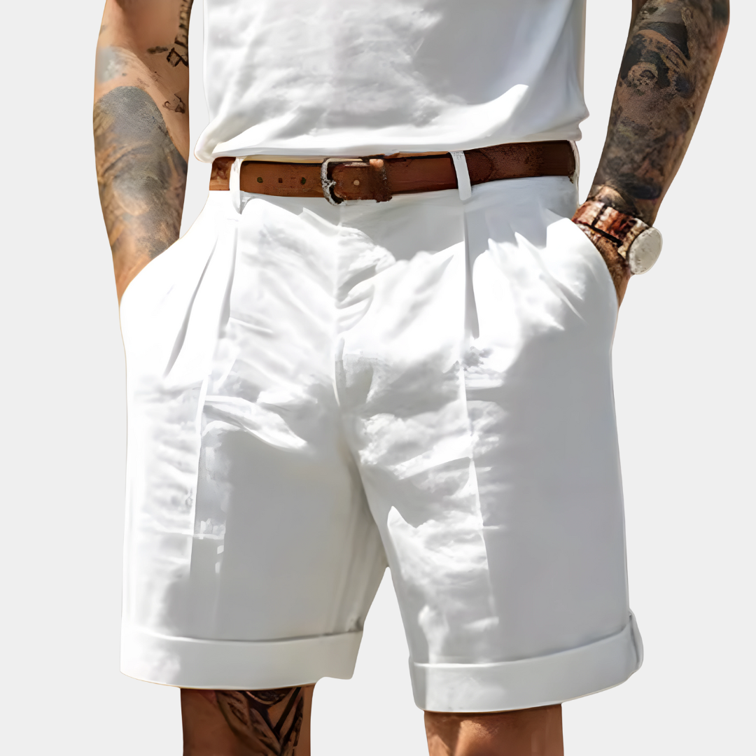 Tobin | Pleated Summer Chino Shorts