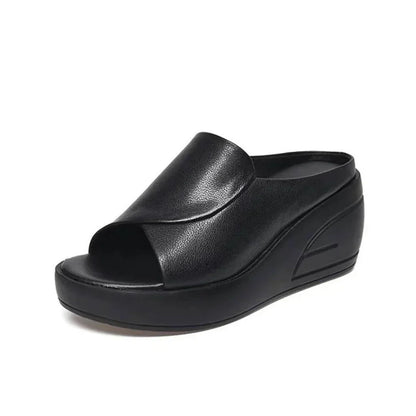 Roselle | Open Toe Platform Mule Sandals