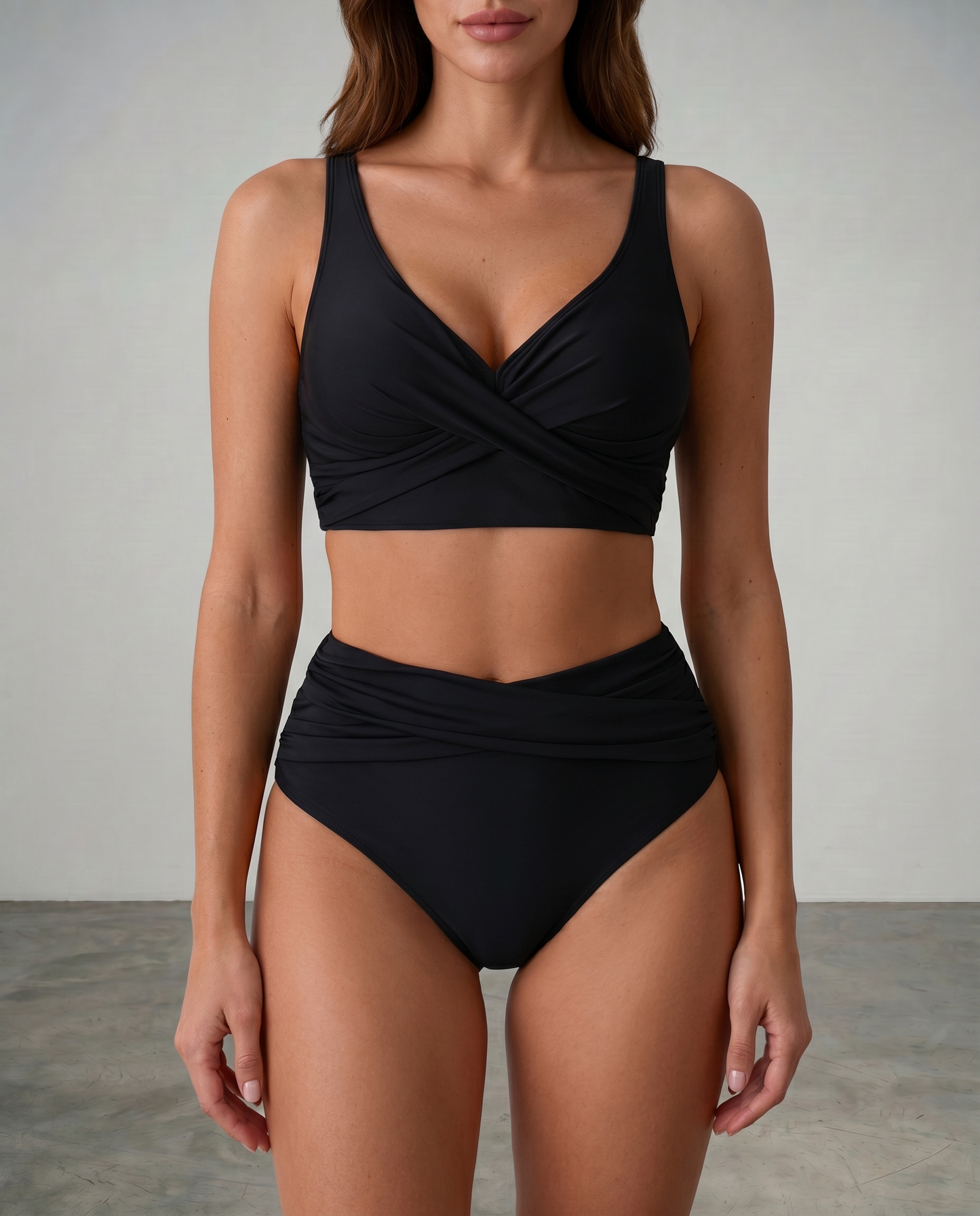 Tivona | Supportive Twist Front Swimwear Set
