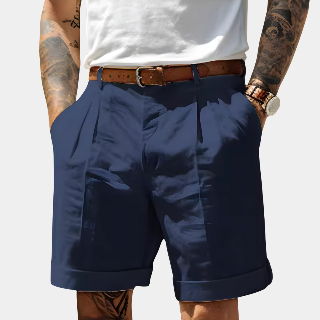 Tobin | Pleated Summer Chino Shorts