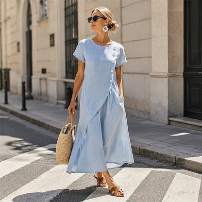 Delmara | Breezy Layered A Line Dress