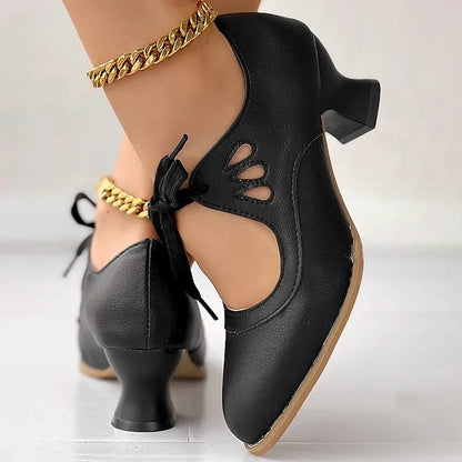 Dorellia | Feminine Bow Accent Heeled Shoes