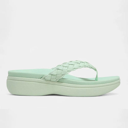 Aurelle | Plaited Comfort Platform Sandals