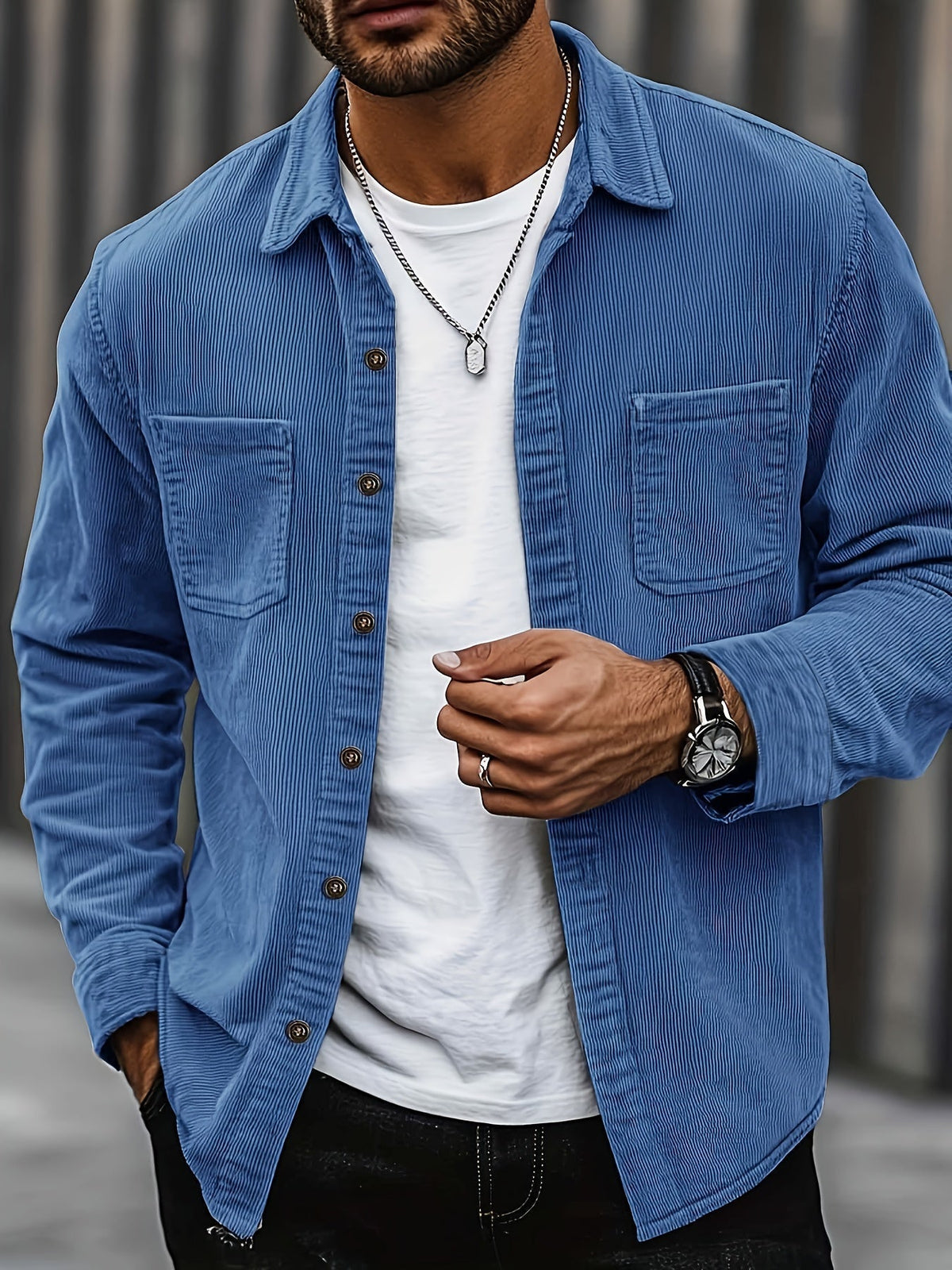 Leland | Button Front Workwear Overshirt