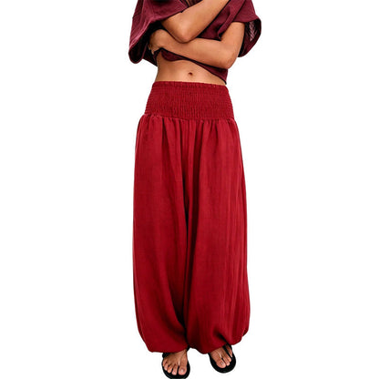 Valeska | Smocked Waist Relaxed Harem Pants
