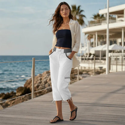 Varellia | Casual Cargo Capri Pants