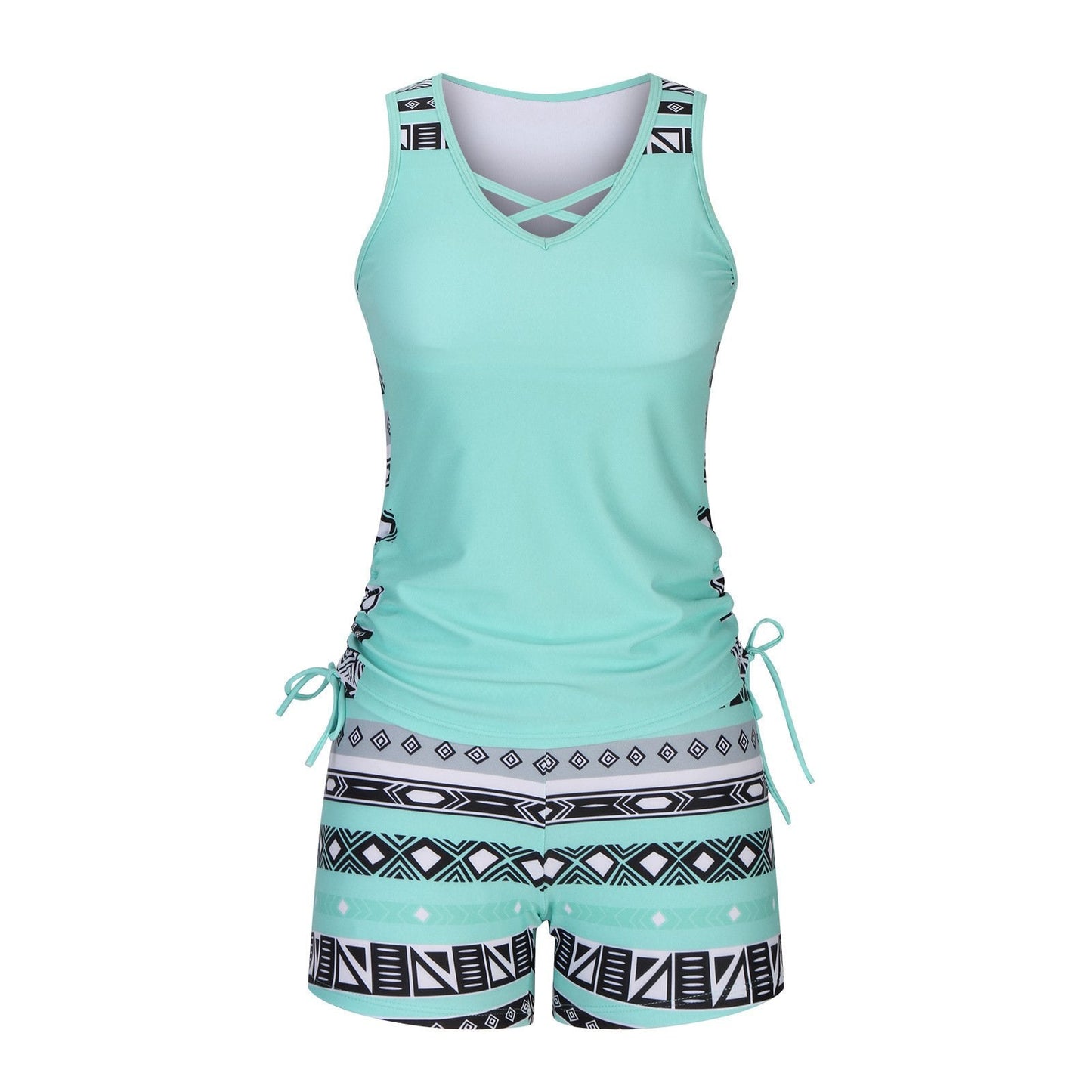 Tavrisselle | Side Tie Beach Top and Shorts Set