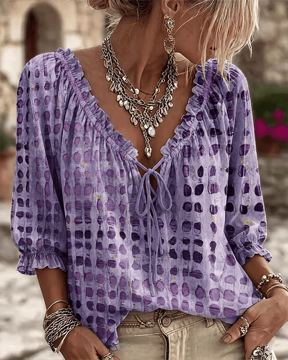 Rosamira | Textured Bohemian Blouse