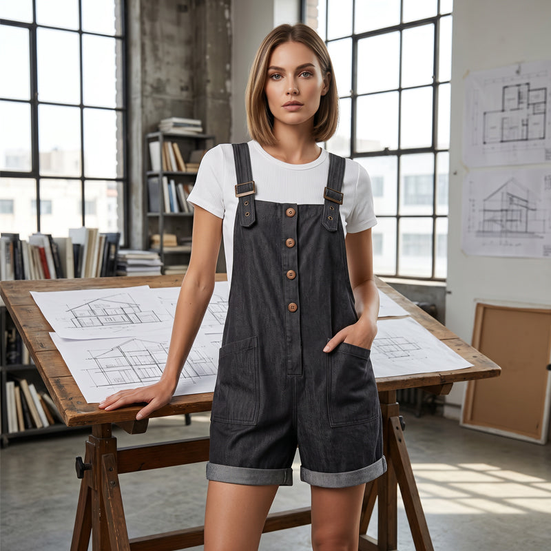 Briar | Relaxed Utility Short Romper