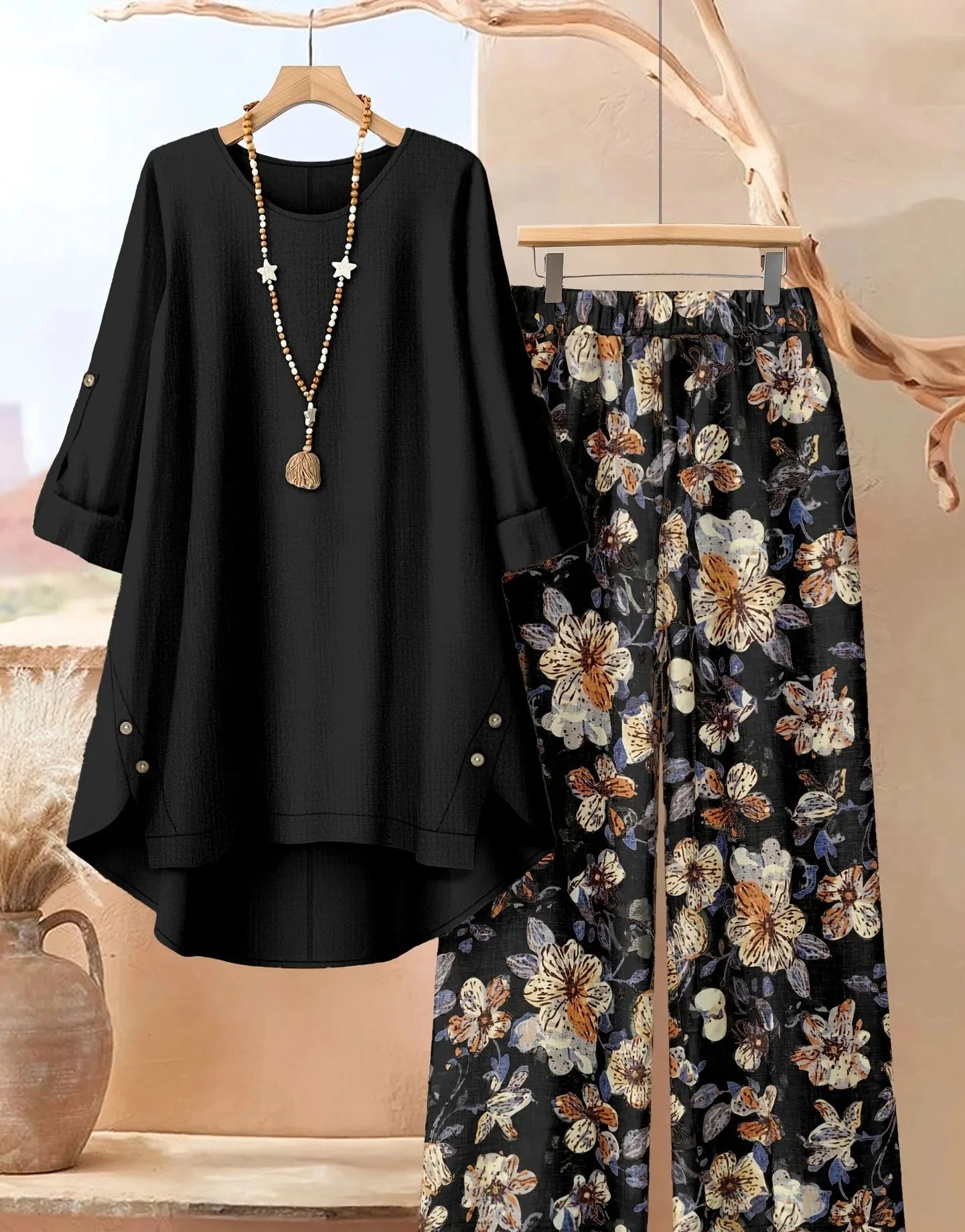 Dianora | Flowing Top And Trouser Set