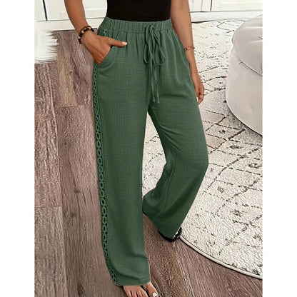 Ulrika | Textured Straight Leg Trousers