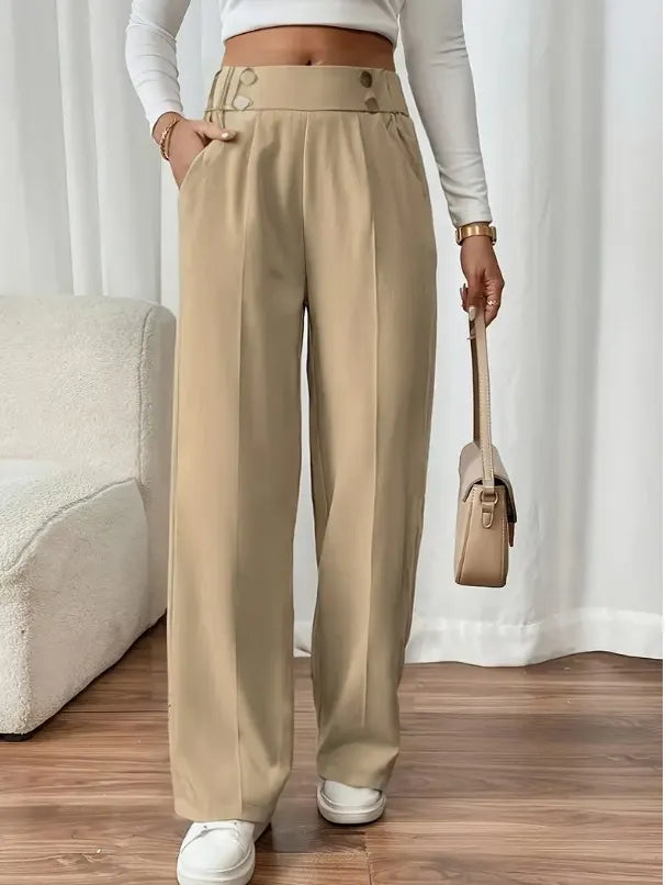 Odelia | Comfort Fit Pleated Wide Leg Pants