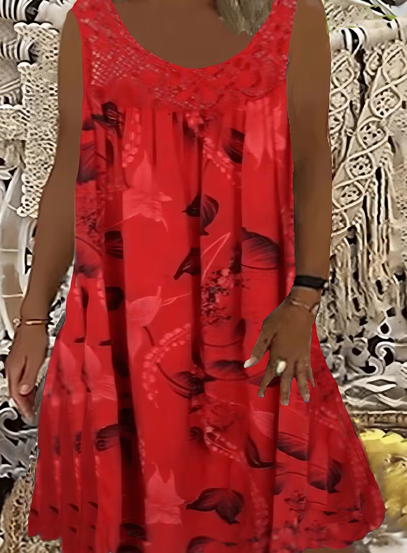 Quinara | Sleeveless Bloom Print Dress