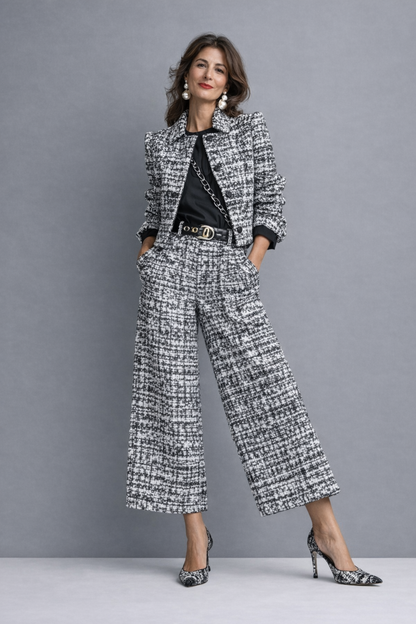 Quenara | Classic Tweed Jacket Trouser Set