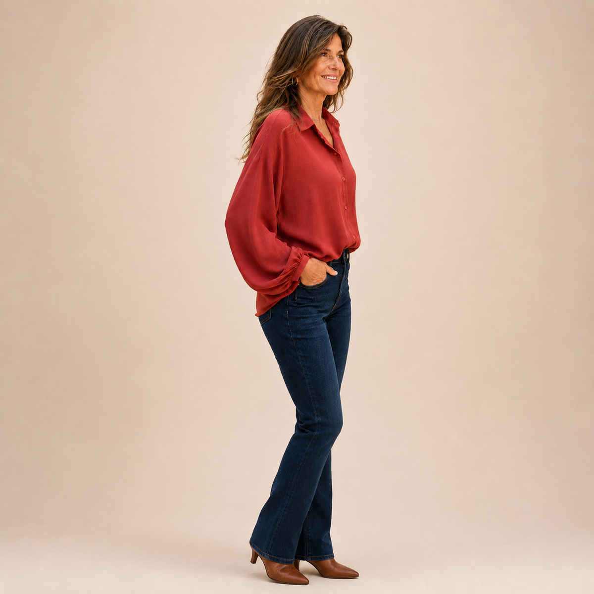 Kestrel | Flowing Button Front Blouse