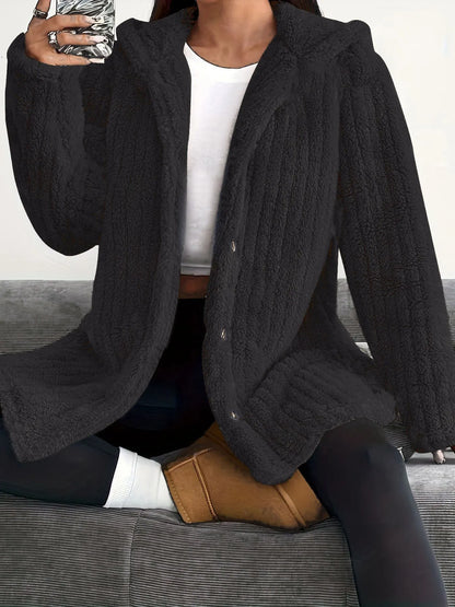Rosamelle | Cozy Button Front Fleece Jacket