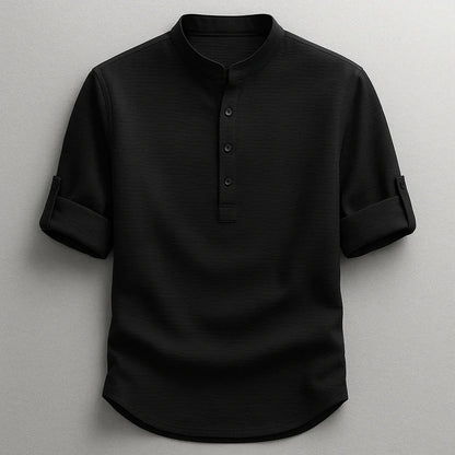 Langford | Casual Button Neck Shirt