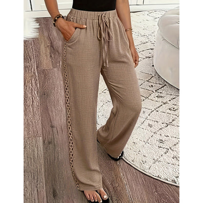 Ulrika | Textured Straight Leg Trousers