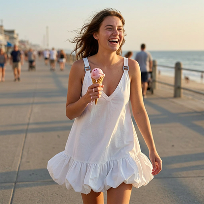 Selah | Strappy Ruffle Mini Dress