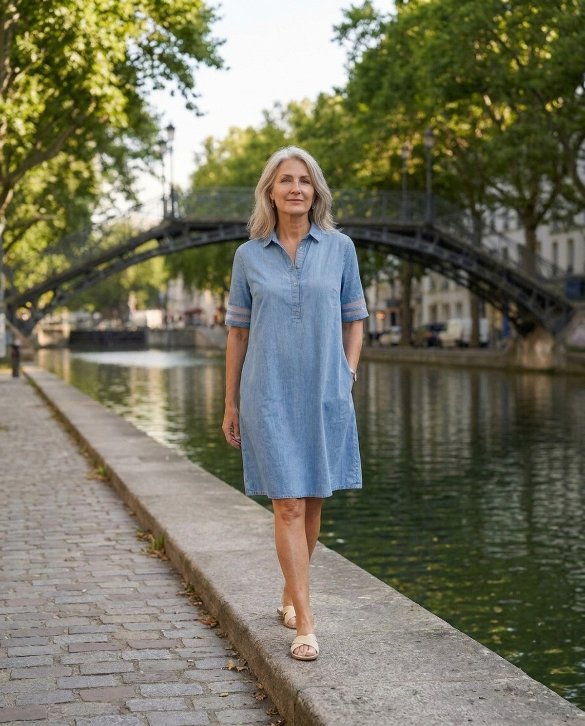 Romilly | Casual Chambray Shirt Dress