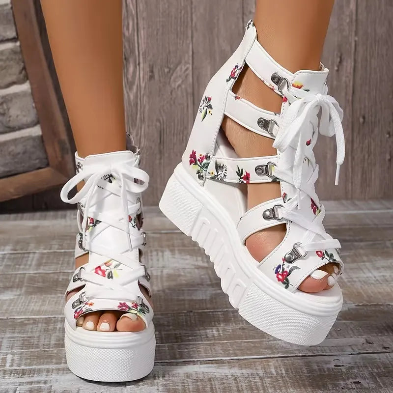 Zorina | Elevated Comfort Floral Sandals