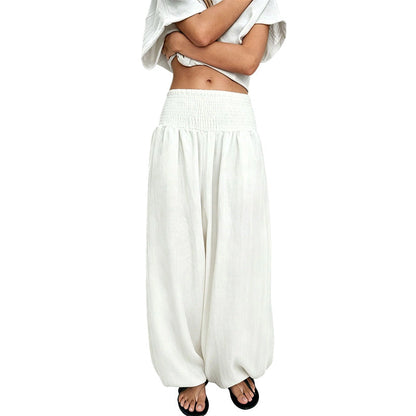 Valeska | Smocked Waist Relaxed Harem Pants