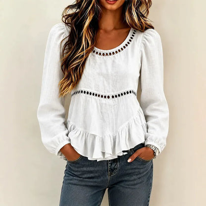 Nivella | Elegant Gathered Hem Blouse