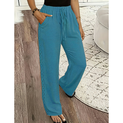 Ulrika | Textured Straight Leg Trousers