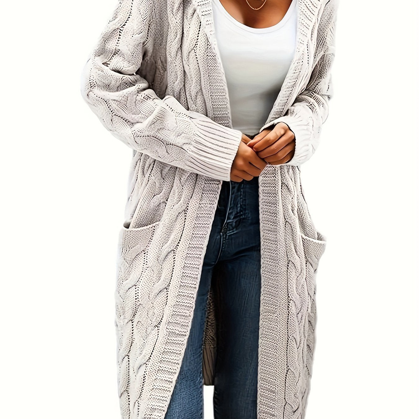Kessara | Cozy Open Front Pocket Cardigan