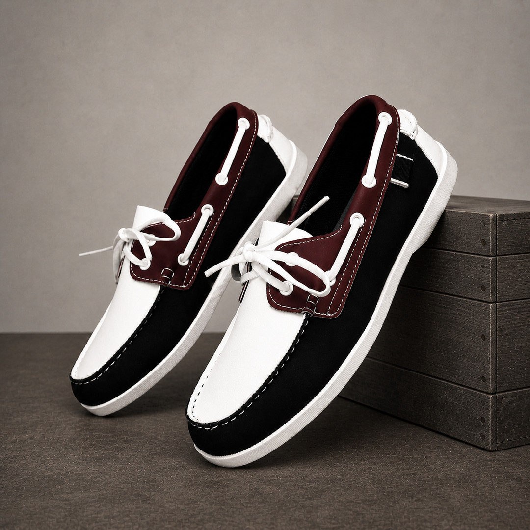 Brooks | Casual Contrast Trim Boat Shoes