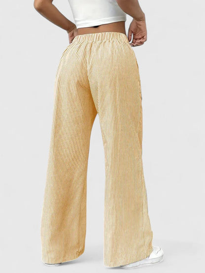 Briony | Drawstring Pocket Palazzo Trousers