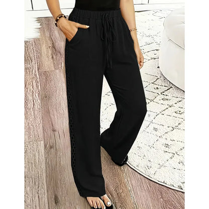 Ulrika | Textured Straight Leg Trousers