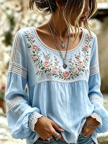 Selina | Vintage Bloom Relaxed Blouse