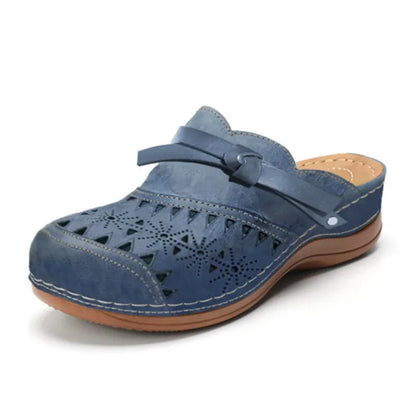 Roselyn | Floral Cutwork Comfort Clogs