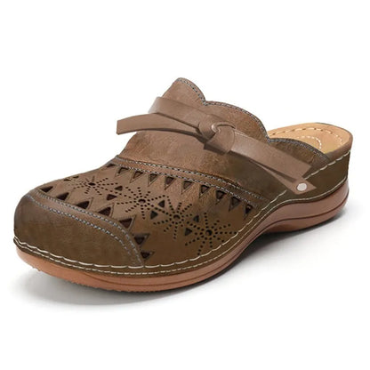 Roselyn | Floral Cutwork Comfort Clogs