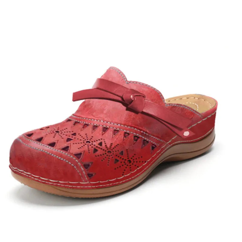 Roselyn | Floral Cutwork Comfort Clogs