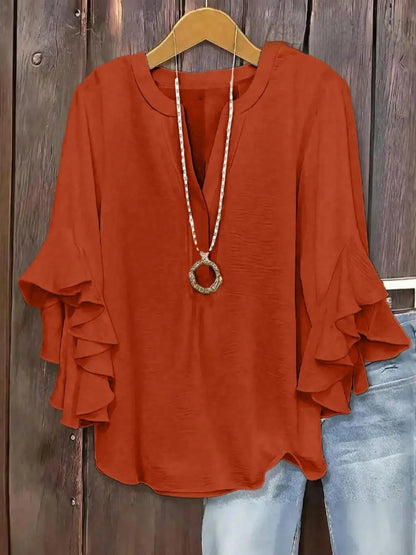 Fionelle | Flowing Bell Sleeve Blouse
