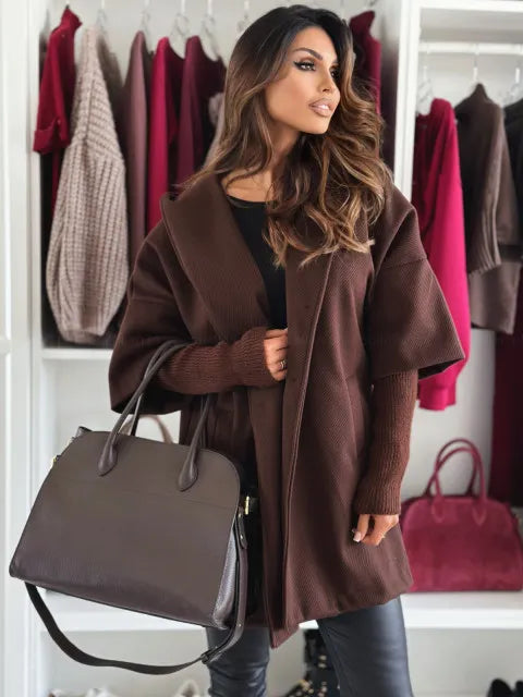 Nellwyn | Draped Cape Style Cardigan