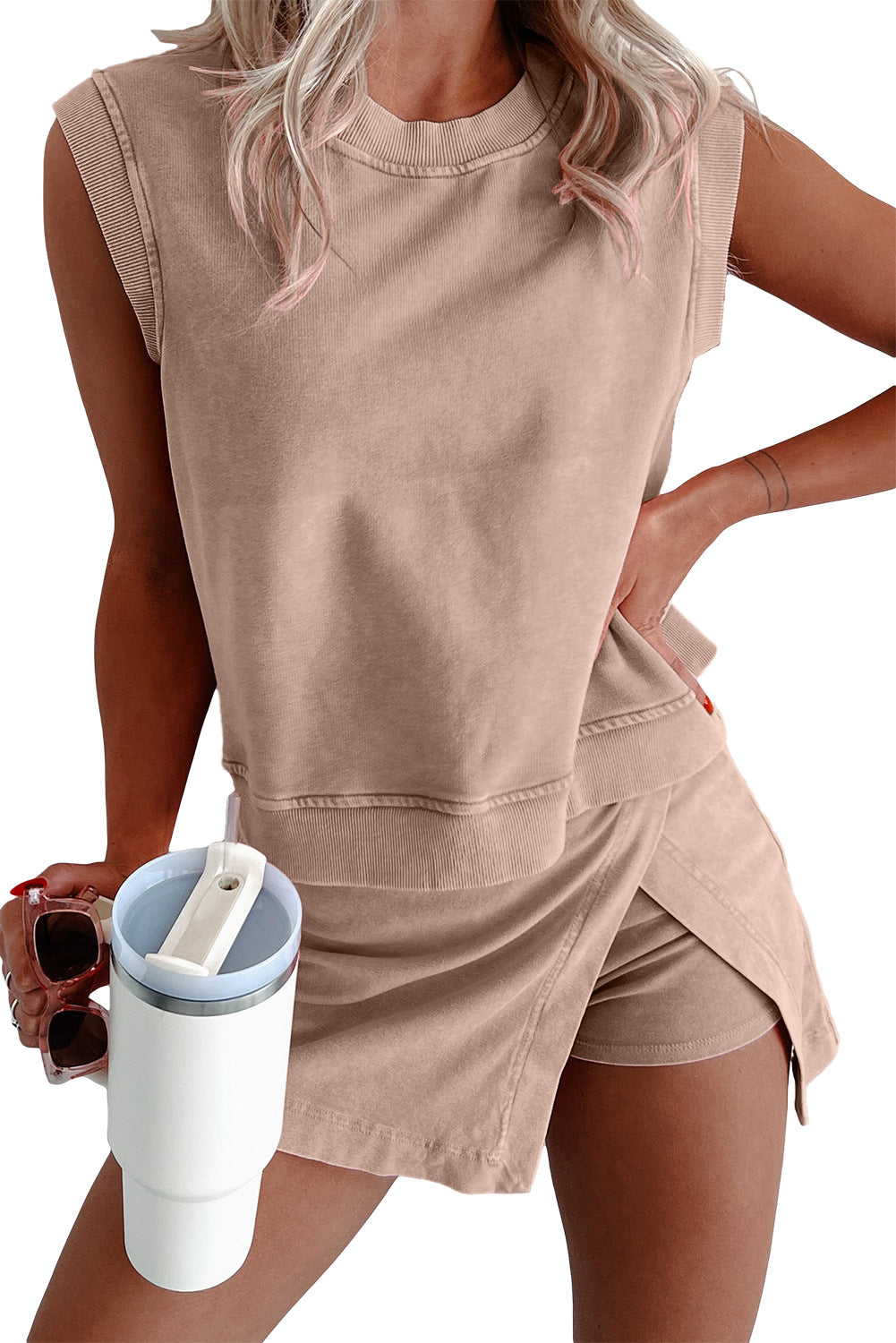 Ainsley | Relaxed Sleeveless Two Piece Set