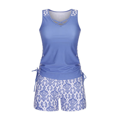 Tavrisselle | Side Tie Beach Top and Shorts Set
