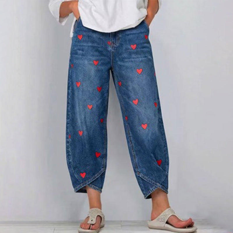 Bexley | Relaxed Fit Heart Accent Jeans