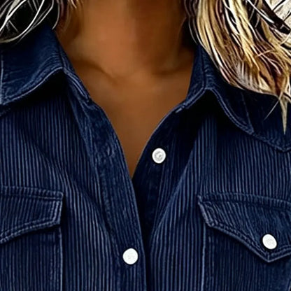 Sylvera | Relaxed Corduroy Pocket Shirt