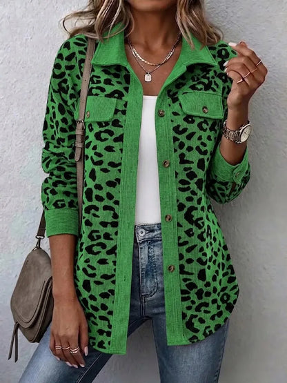 Ursalyn | Leopard Knit Cardigan