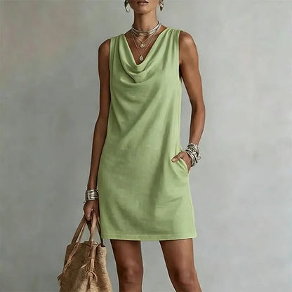 Rowena | Elegant Pocket Mini Dress